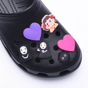 1 PCS Shoe Charms Spirited Away PVC Croc Accessories Cute No Face Man Clogs Shoe Decorationfor - Crocs Charm