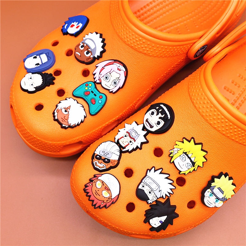 1pcs Japanese Cartoon Shoe Charm Lot Different Charms Fit for Jibbitz Wristband 